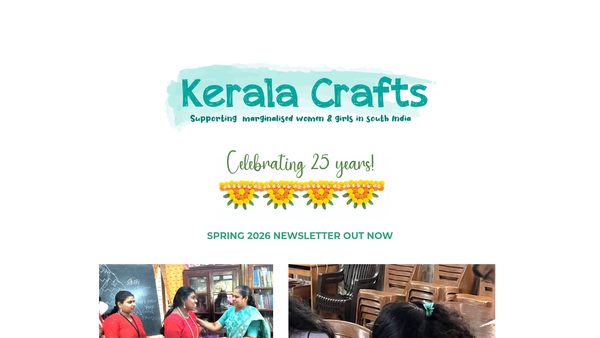 Screenshot of the Kerala Crafts website
