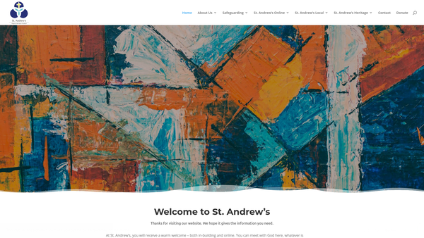Screenshot of the The Parochial Church Council Of The Ecclesiastical Parish Of St. Andrew, Enfield website