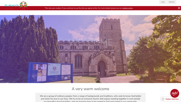 Screenshot of the The Parochial Church Council Of The Ecclesiastical Parish Of St Mary The Virgin, Linton, Diocese Of Ely website