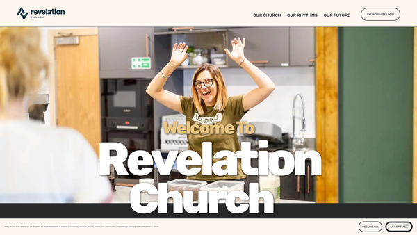Screenshot of the Revelation Community website