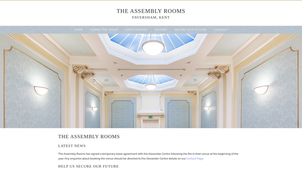 Screenshot of the The Faversham Buildings Preservation Trust website