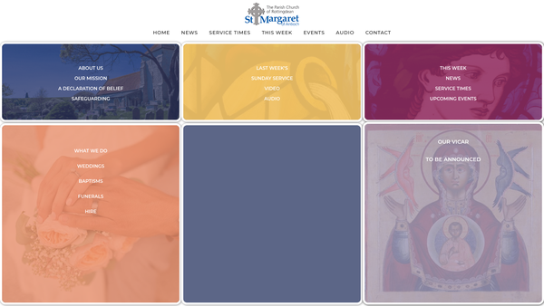 Screenshot of the The Parochial Church Council Of The Ecclesiastical Parish Of St Margaret Rottingdean website
