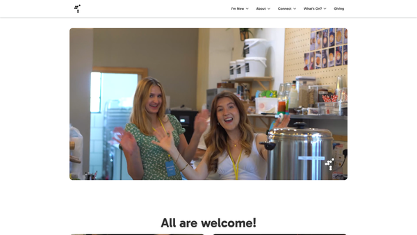 Screenshot of the Open Heaven Church website