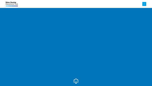 Screenshot of the Baker Dearing Educational Trust website
