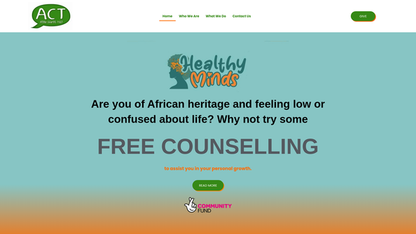 Screenshot of the Afemai Children's Trust website