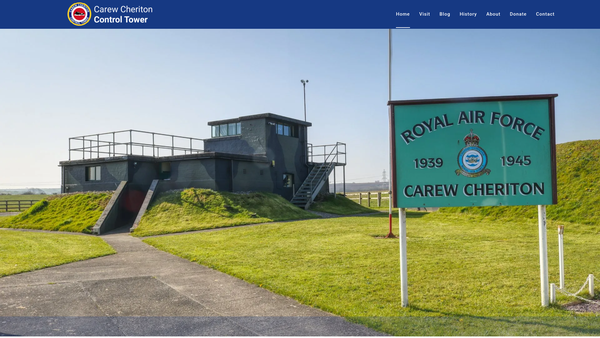 Screenshot of the Carew Cheriton Control Tower Group website