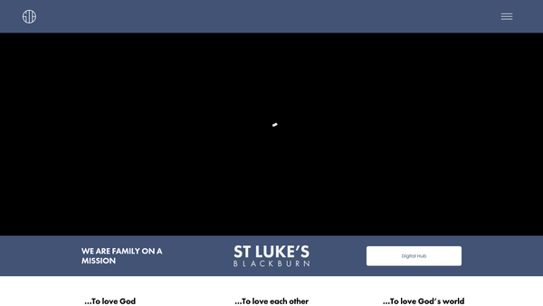 Screenshot of the Blackburn St Luke, St Mark & St Philips Parochial Church Council website