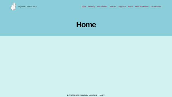 Screenshot of the Leeds Feline Friends website