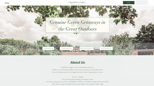 Screenshot of the Clophill Heritage Trust website