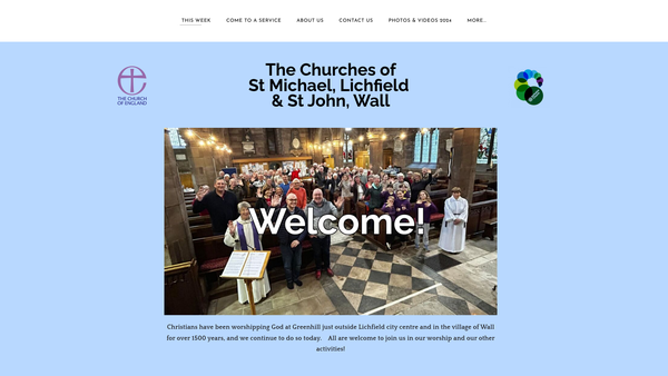 Screenshot of the The Parochial Church Council Of The Ecclesiastical Parish Of Lichfield Saint Michael And Saint Mary website