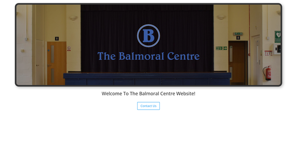 Screenshot of the Balmoral Community Centre Association website