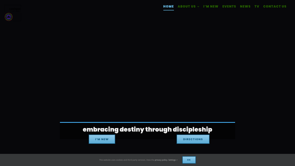 Screenshot of the Covenant Of Peace website