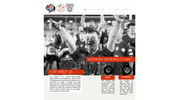 Screenshot of the Leigh Youth And Community Development Trust website