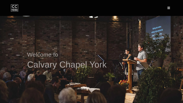Screenshot of the Calvary Chapel York website