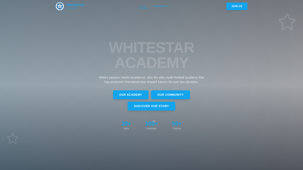Screenshot of the Whitestar Foundation website