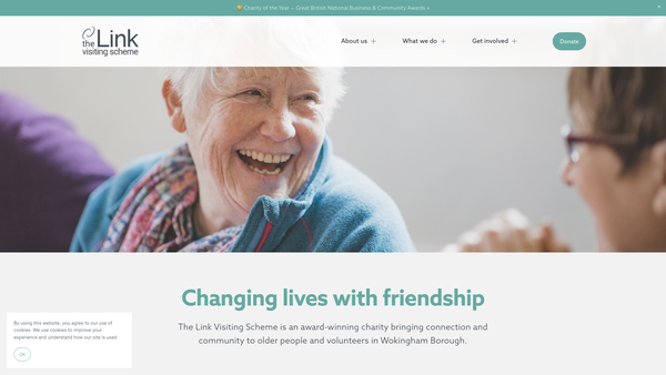 Screenshot of the Link Visiting Scheme website