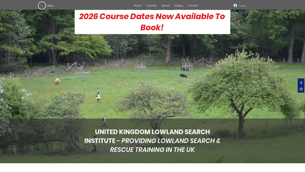 Screenshot of the Uklsi website