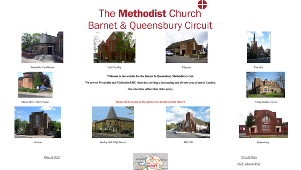 Screenshot of the Barnet And Queensbury Methodist Circuit website