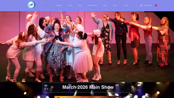 Screenshot of the Crowthorne Musical Players website