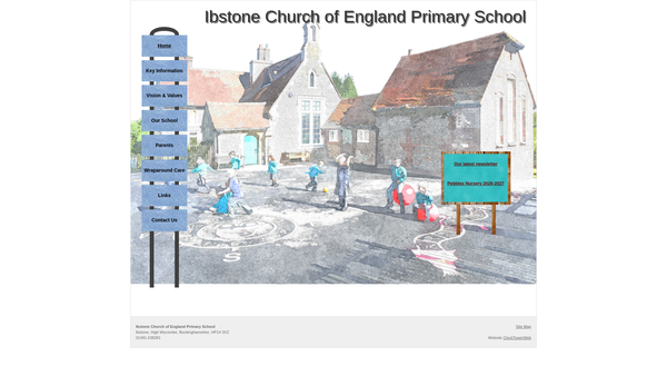 Screenshot of the Ibstone Church Of England Infant School website