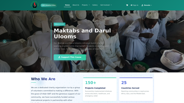 Screenshot of the Dedza Welfare Trust (Dwt) website