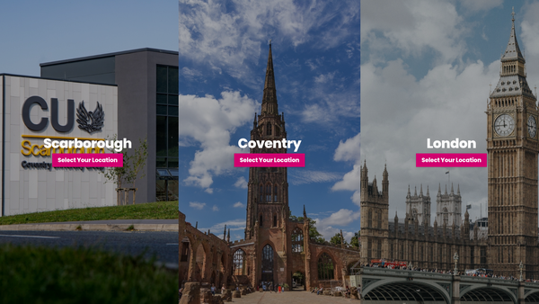 Screenshot of the Coventry University Students' Union Limited website