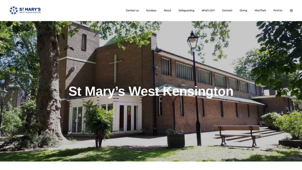 Screenshot of the The Parochial Church Council Of The Ecclesiastical Parish Of St Mary, West Kensington. website