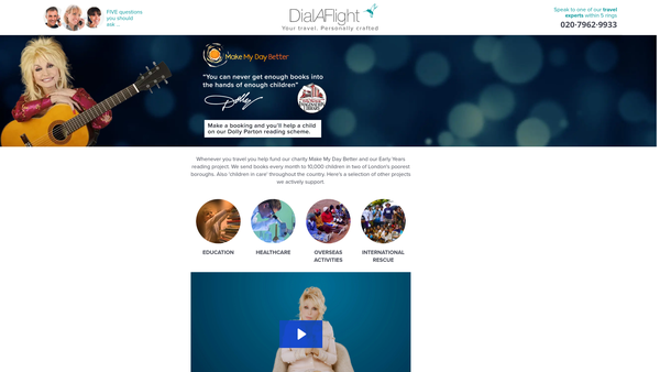 Screenshot of the Make My Day Better Limited website