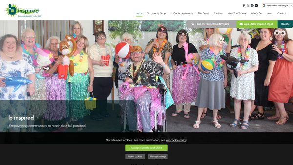Screenshot of the The Braunstone Foundation website