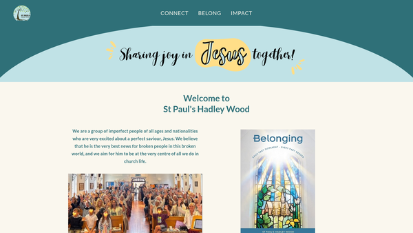 Screenshot of the The Parochial Church Council Of St. Paul's Church, Hadley Wood, In The Ecclesiastical Parish Of Trent As A Conventional District In The L B Of Enfield website