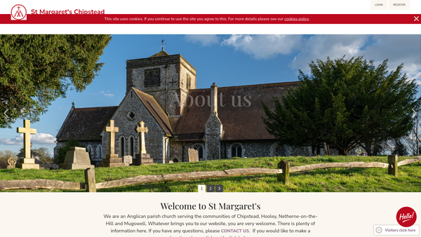 Screenshot of the The Parochial Church Council Of The Ecclesiastical Parish Of St Margaret's Church Chipstead website