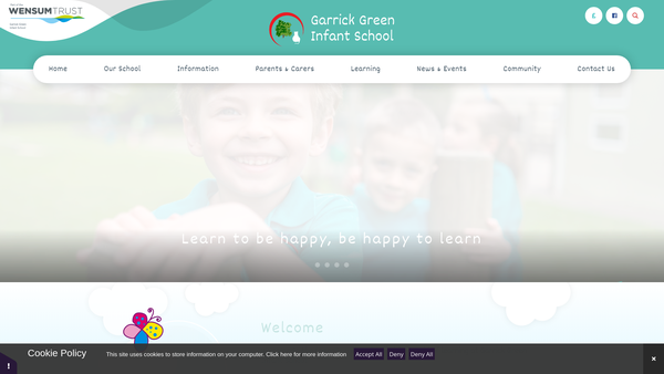 Screenshot of the Friends Of Garrick Green website