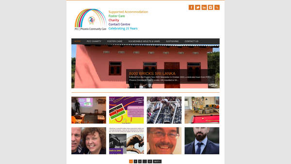 Screenshot of the Phoenix Community Care Limited website