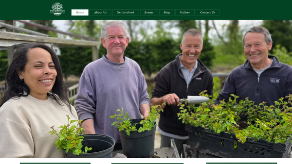 Screenshot of the Trees for Dorset website