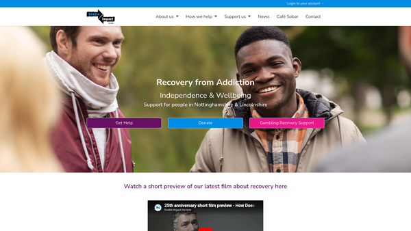 Screenshot of the Double Impact Services website