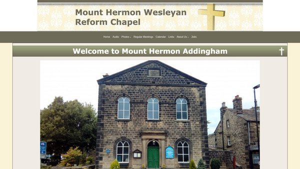 Screenshot of the Wesleyan Reform Union website