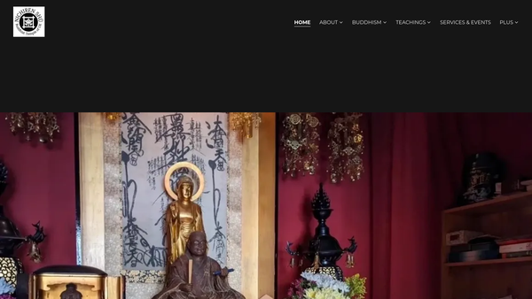 Screenshot of the Nichiren Shu Buddhist Temple Of UK website