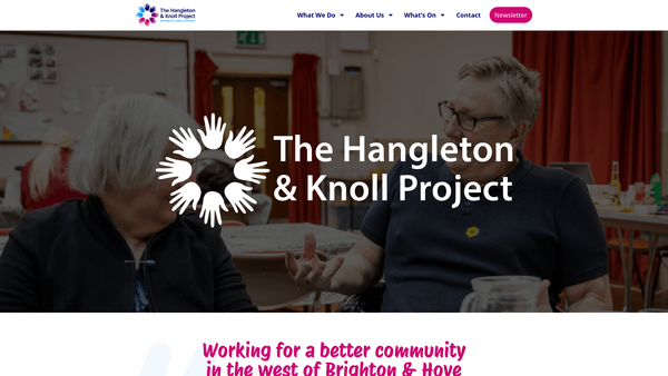 Screenshot of the The Hangleton & Knoll Project website