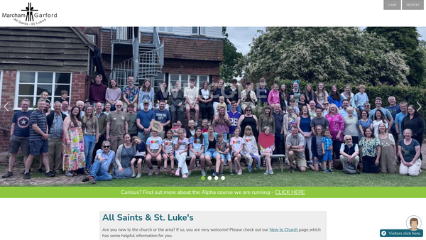 Screenshot of the The Parochial Church Council Of The Ecclesiastical Parish Of Marcham With Garford website