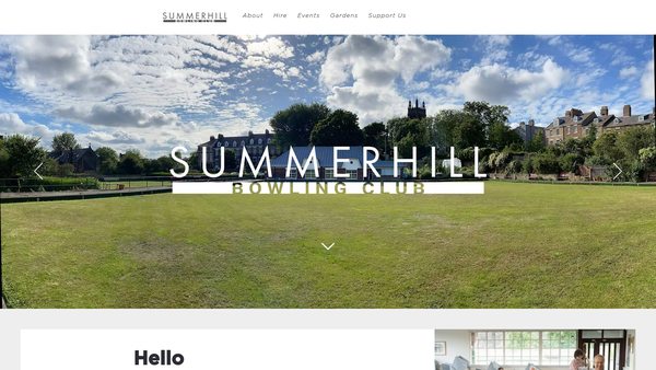 Screenshot of the Summerhill Trust ltd website