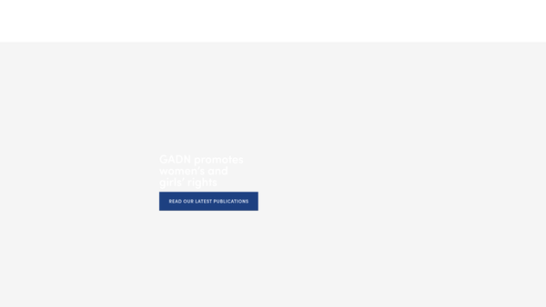Screenshot of the Gender And Development Network website