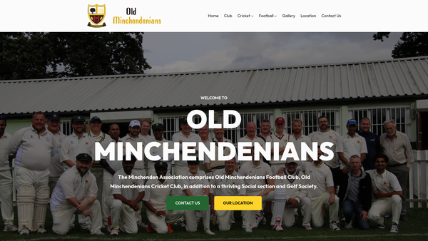 Screenshot of the Minchenden Association Limited website