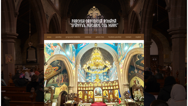 Screenshot of the Saint Makarios The Great Ecclesiastical Trust website