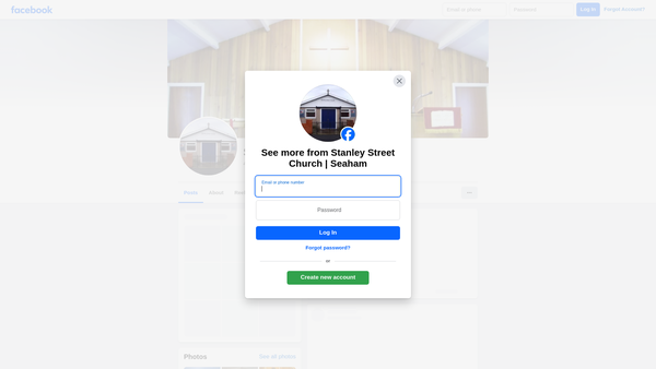 Screenshot of the Trust Property Held In Connection With Stanley Street Independent Methodist Church, Seaham website