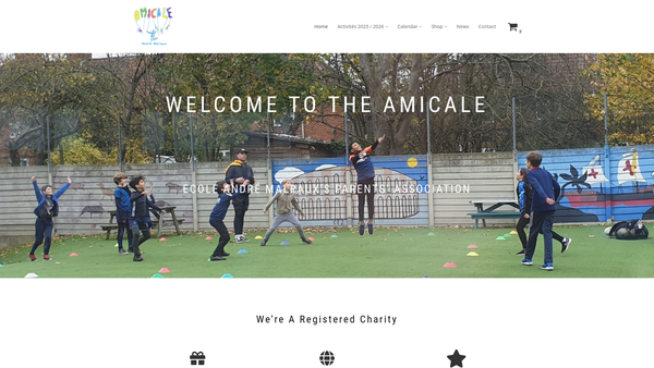 Screenshot of the L'amicale Andre Malraux website