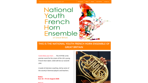 Screenshot of the Nicholas Branston Foundation website