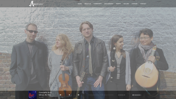 Screenshot of the L'avventura London website