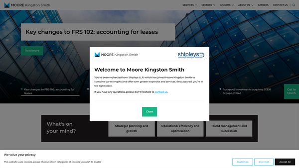 Screenshot of the The Borrows Charitable Trust website