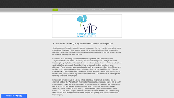 Screenshot of the The Russell Crowther Jones Foundation website
