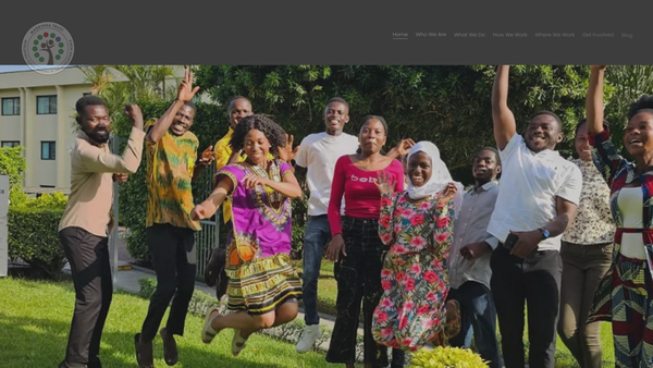 Screenshot of the The Madrinha Trust website